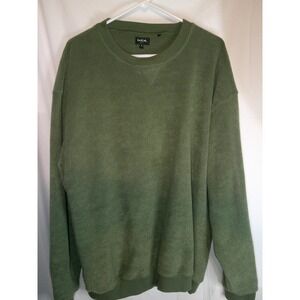 Vintage Bollé Golf Pullover Sweater Olive Green Long Sleeve‎ Casual XL